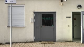 Eingang Asklepios Corona Test Zentrum Hamburg Nord von MEDILYS