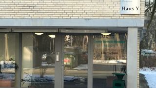 Eingang Medilys Corona Test Zentrum Wandsbek